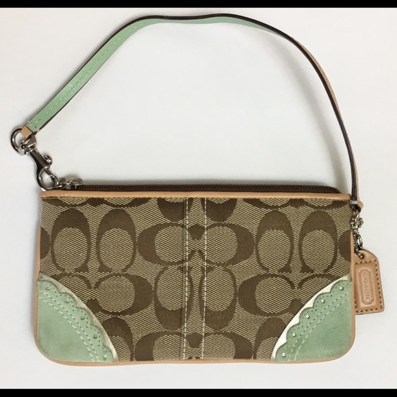 Coach Fish Coral Applique Wristlet Purse - Picture 3 of 4